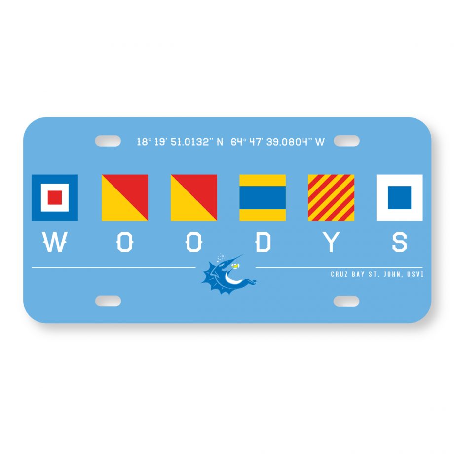 Woody's License Plate
