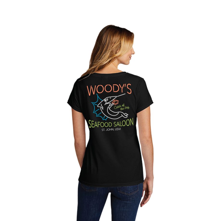 Neon Lights Women's V-Neck Tee