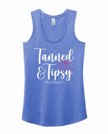 Tanned & Tipsy Women's Tank - Royal