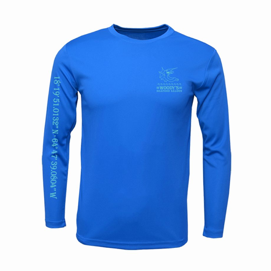 Be Salty, Be Naughty Long Sleeve Tee - Electric Blue