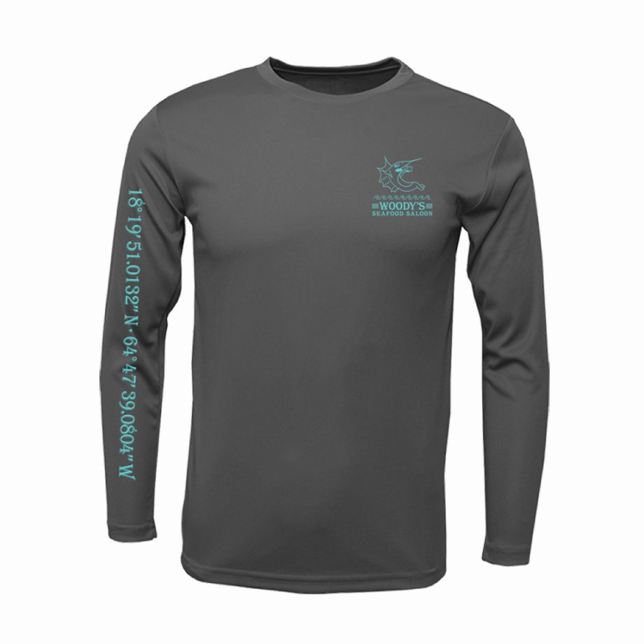 Be Salty, Be Naughty Long Sleeve Tee - Charcoal