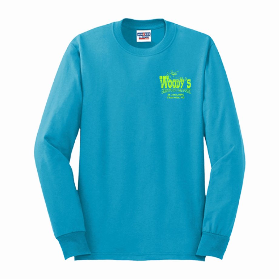 Neon Retro Distressed - Cali Blue