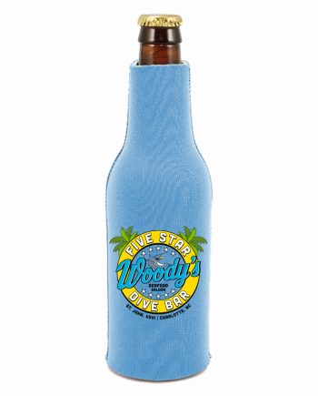 Five Star Dive Bar Bottle Cozie - Blue