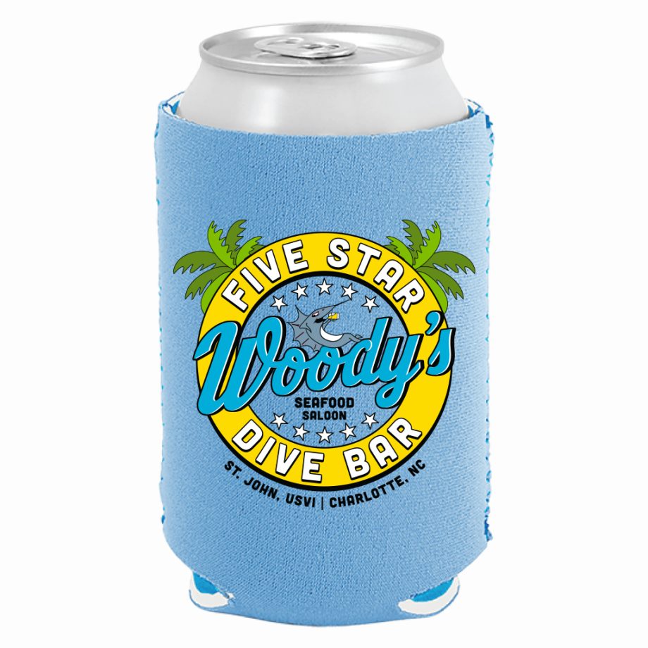 Five Star Dive Bar Can Cozie - Blue