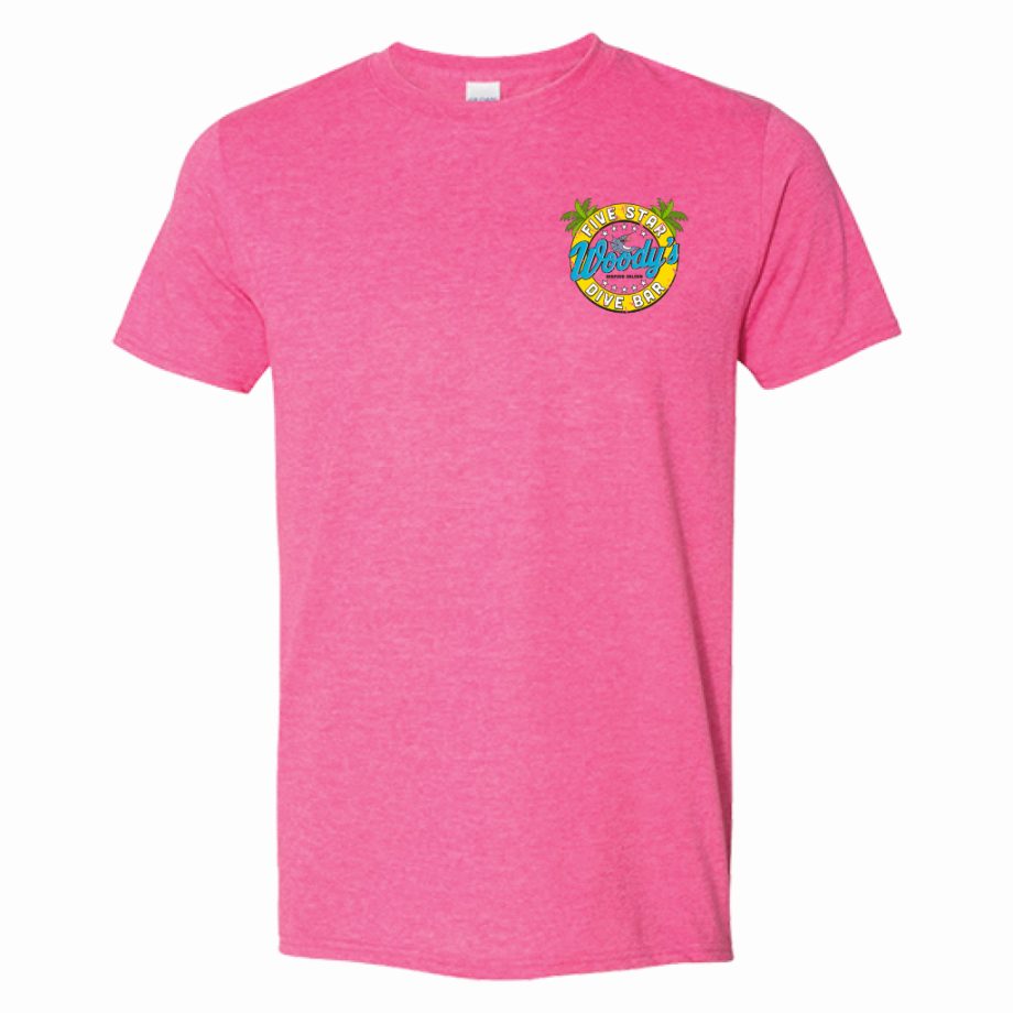 Five Star Dive Bar Tee - Heather Heliconia
