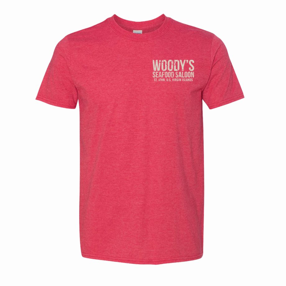 Woody's Stamp Tee - Heather Red