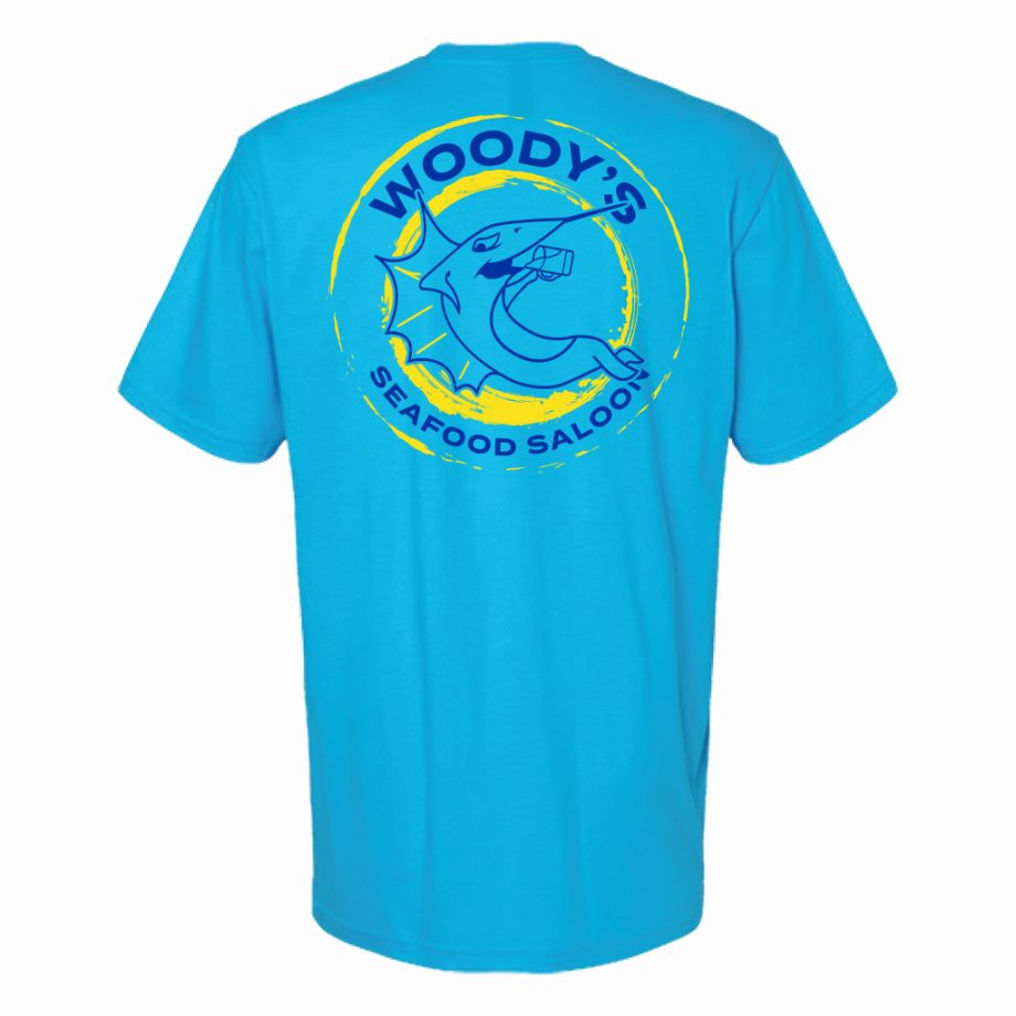 Woody's Circle Marlin Tee - Blue