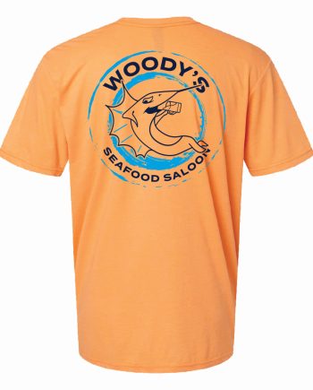 Woody's Circle Marlin Tee - Orange