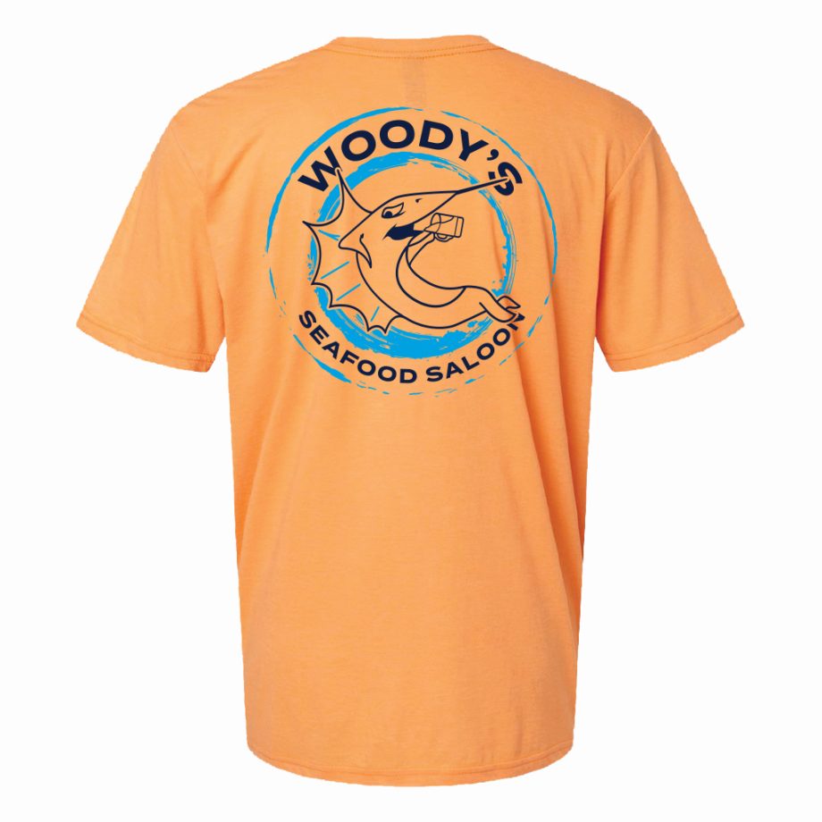 Woody's Circle Marlin Tee - Orange