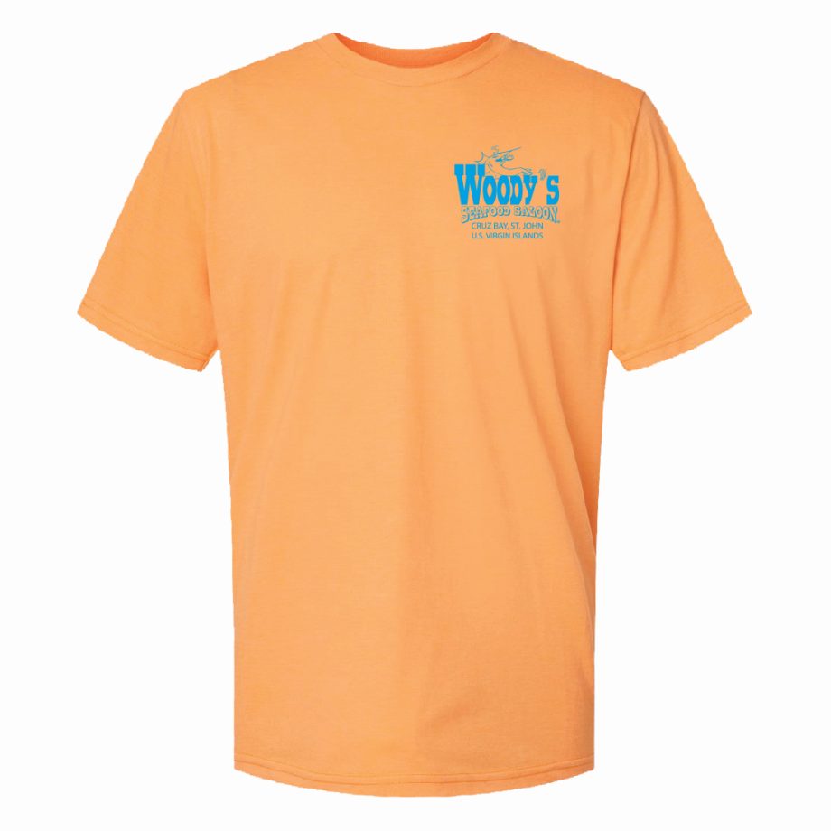 Woody's Circle Marlin Tee - Orange