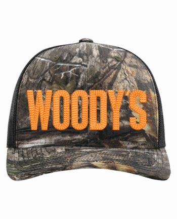 Neon Orange Chainstitch Cap